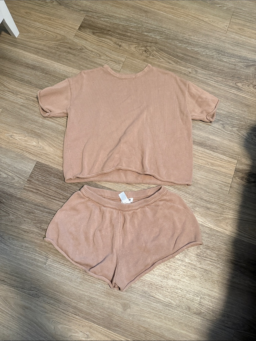Double Zero Knit Short Sleeve Top & Shorts Set